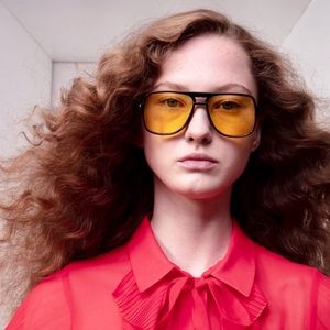 Spitfire Orbital aviator tortoiseshell Havana flat lens sunglasses